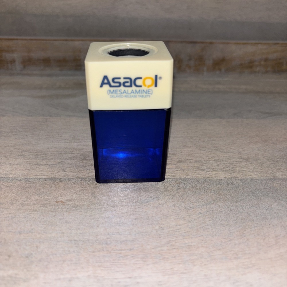 ASACOL Pharmaceutical Drug Rep Plastic Paper Clips Holder Magnetic Open